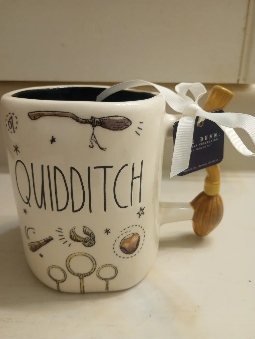 Rae Dunn x Harry Potter Quidditch Mug With Broomstick Handle NWT